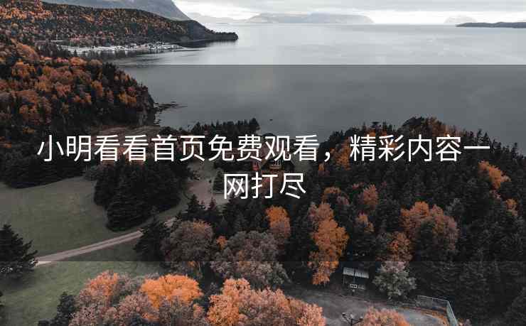 小明看看首页免费观看，精彩内容一网打尽